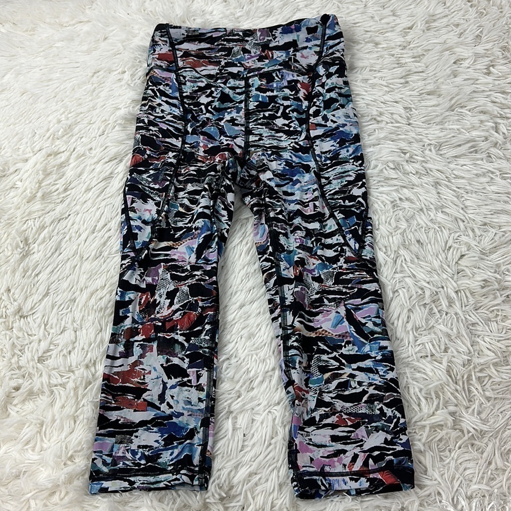 Lululemon Break Free Crop (Nulux 17") Culture Clash Starlight Black